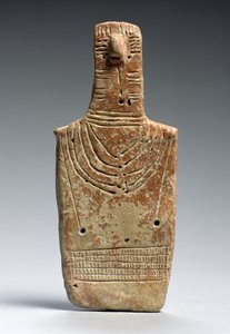 "Plank"-idoli, varhainen pronssikausi, noin 2000-1900 eKr. (terrakotta)